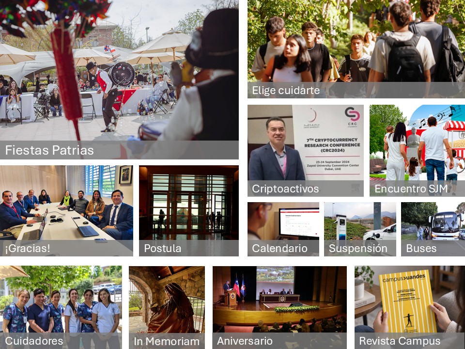 Imágenes de eventos y actividades de Conectados Uandes en 2026.